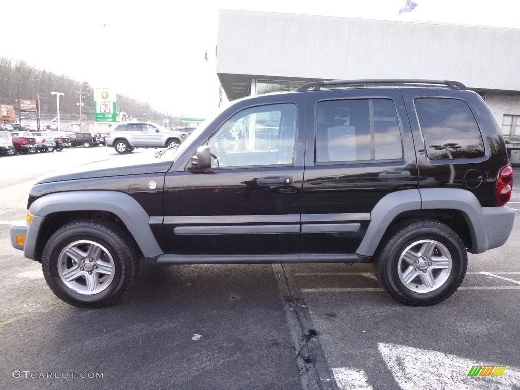 2005 Liberty Sport 4x4 - Black Clearcoat / Medium Slate Gray photo #2