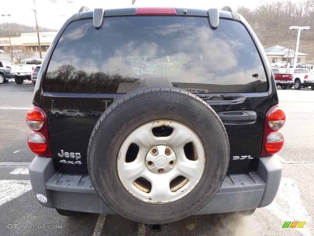 2005 Liberty Sport 4x4 - Black Clearcoat / Medium Slate Gray photo #4