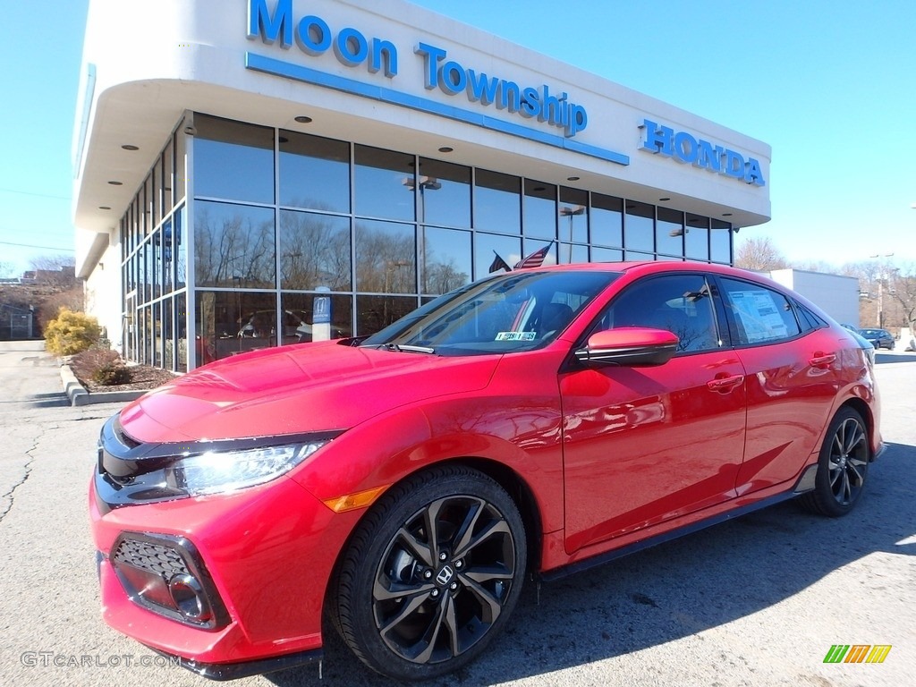 2017 Civic Sport Touring Hatchback - Rallye Red / Black photo #1