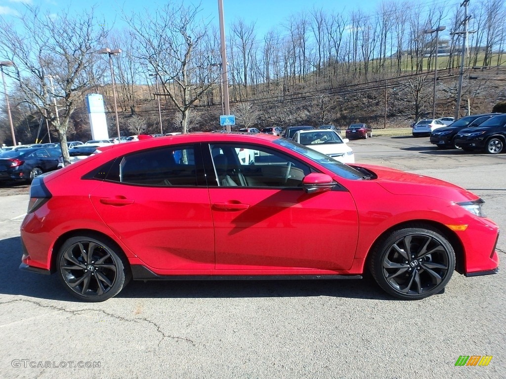 Rallye Red 2017 Honda Civic Sport Touring Hatchback Exterior Photo #118468290