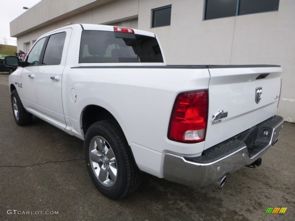 2017 1500 Big Horn Crew Cab 4x4 - Bright White / Black/Diesel Gray photo #7