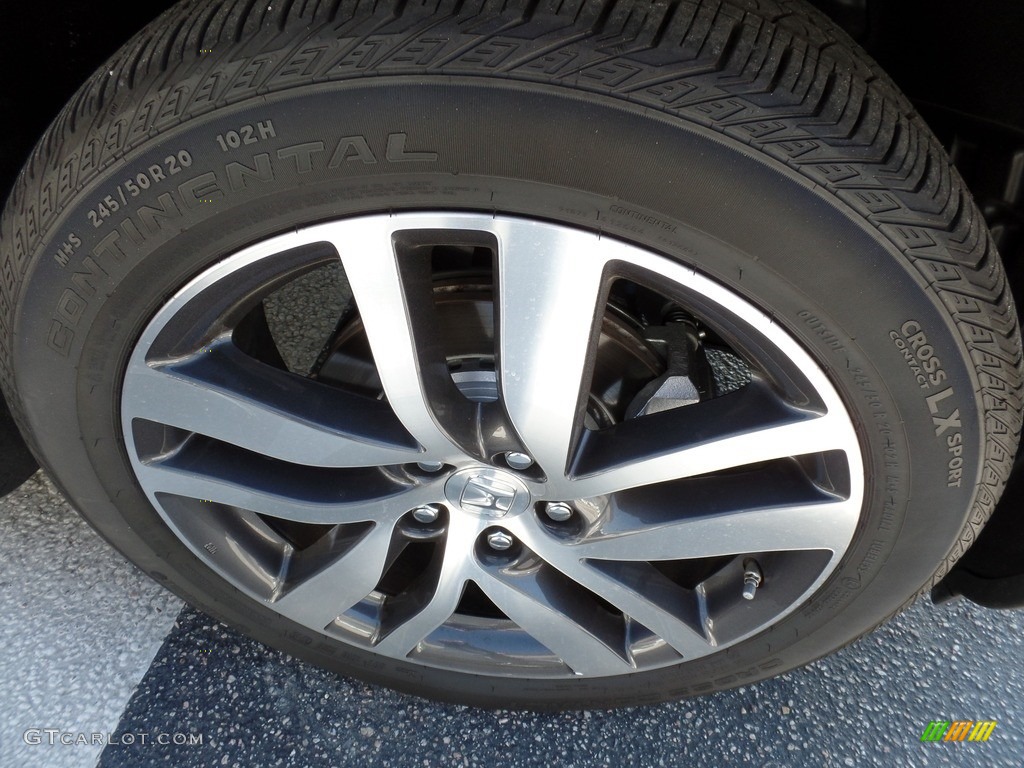 2016 Pilot Elite AWD - Crystal Black Pearl / Gray photo #7