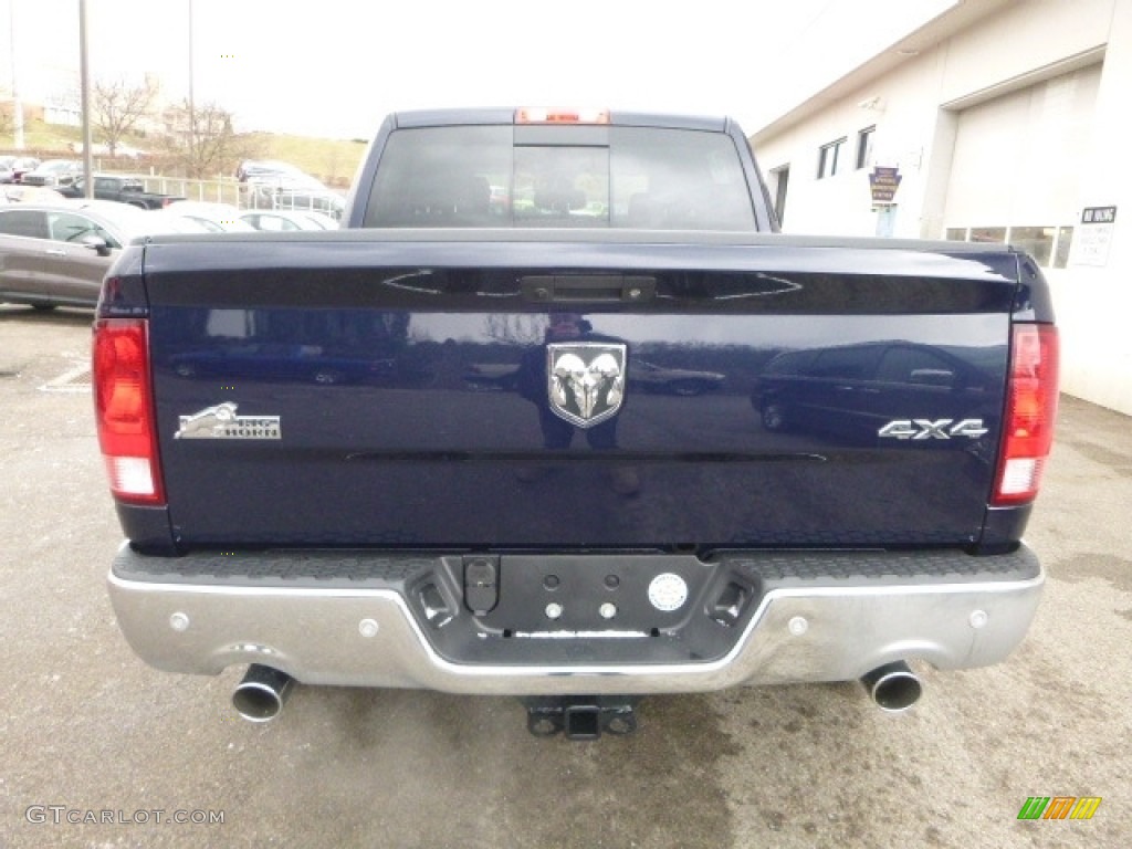 2017 1500 Big Horn Crew Cab 4x4 - True Blue Pearl / Black/Diesel Gray photo #7