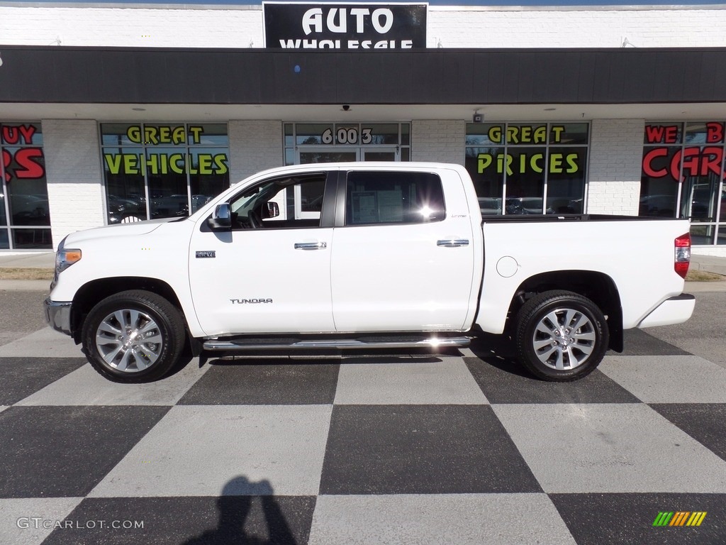 2016 Tundra Limited CrewMax 4x4 - Super White / Graphite photo #1