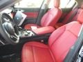 2017 Alfa Romeo Giulia Red Interior Front Seat Photo