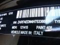 408: Vulcano Black Metallic 2017 Alfa Romeo Giulia AWD Color Code