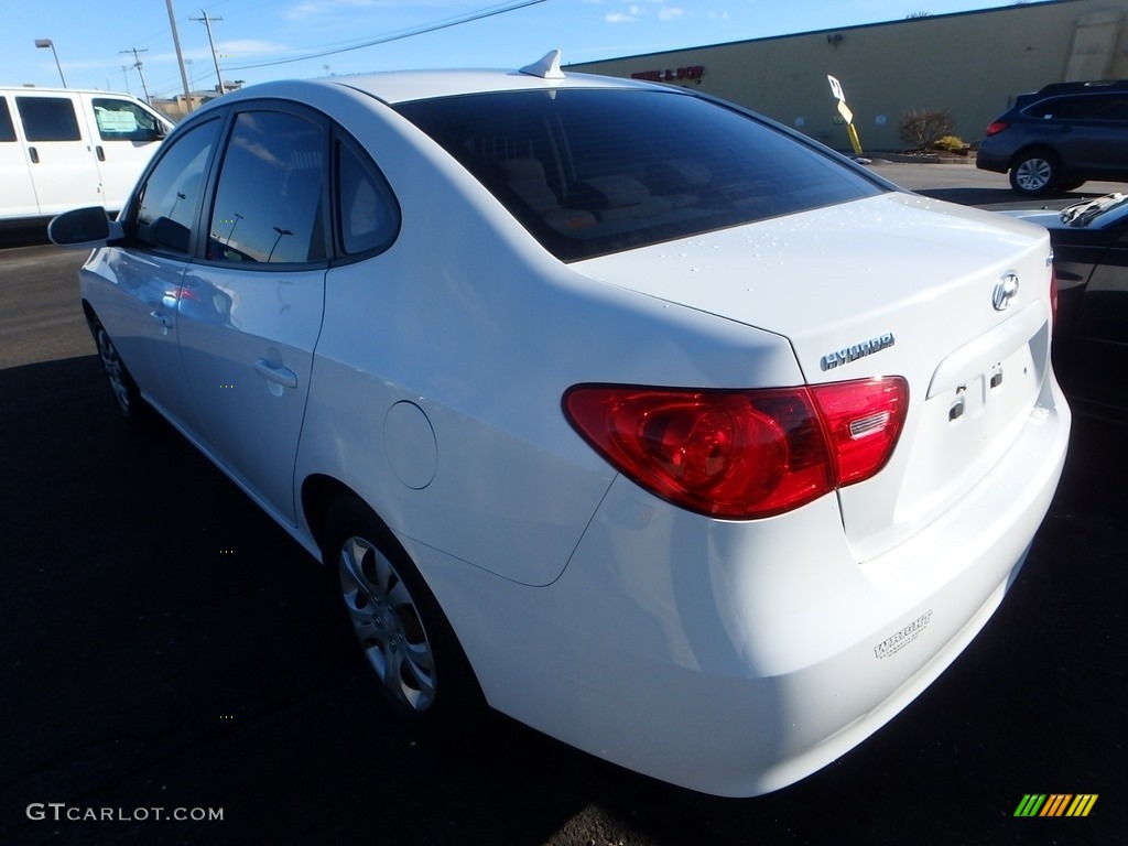2009 Elantra GLS Sedan - Captiva White / Beige photo #2