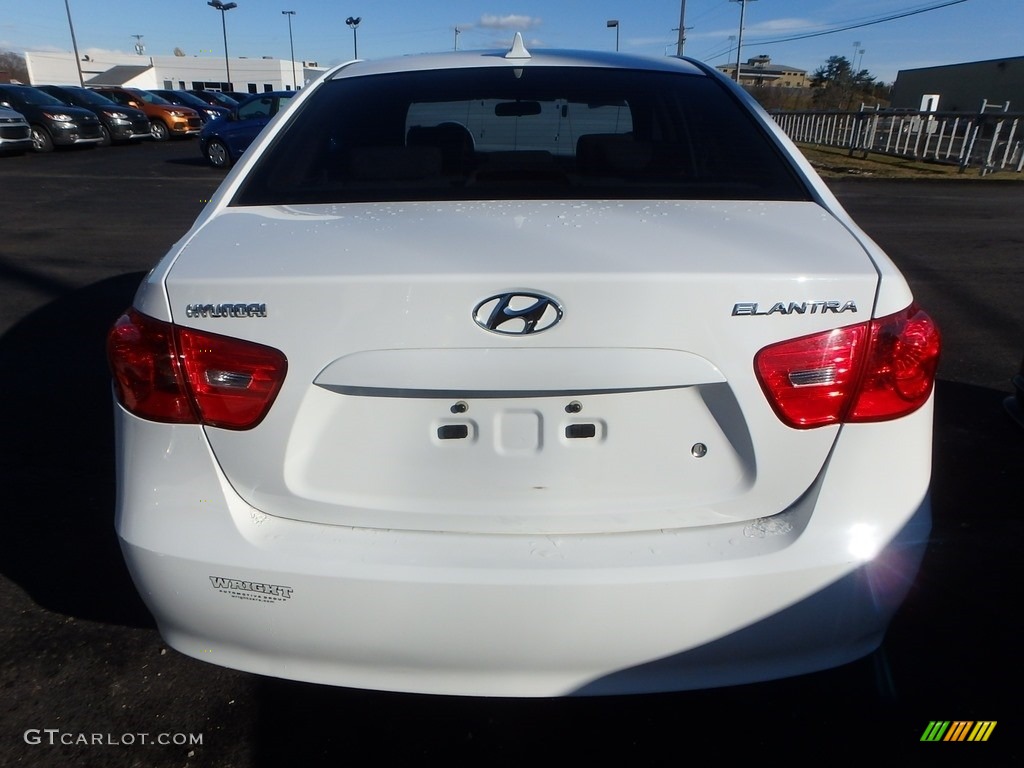 2009 Elantra GLS Sedan - Captiva White / Beige photo #3