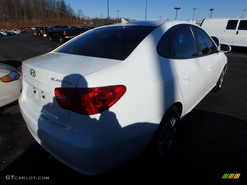 2009 Elantra GLS Sedan - Captiva White / Beige photo #4