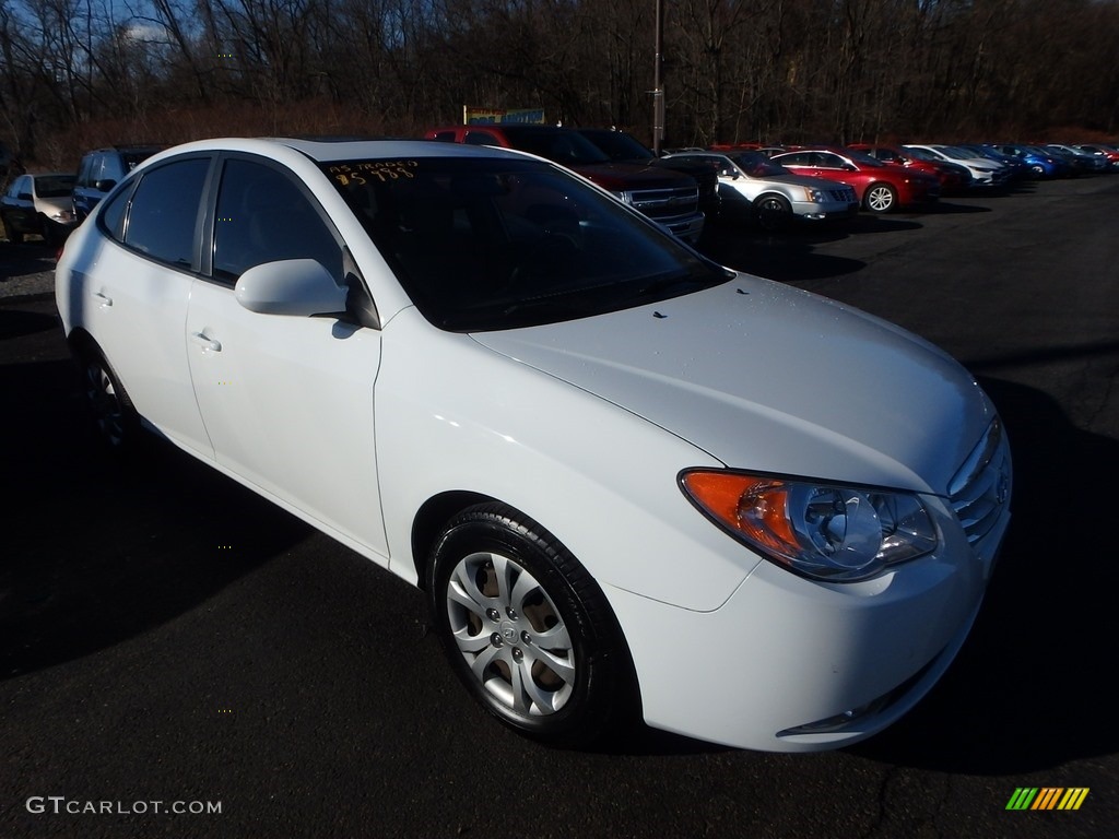 2009 Elantra GLS Sedan - Captiva White / Beige photo #5