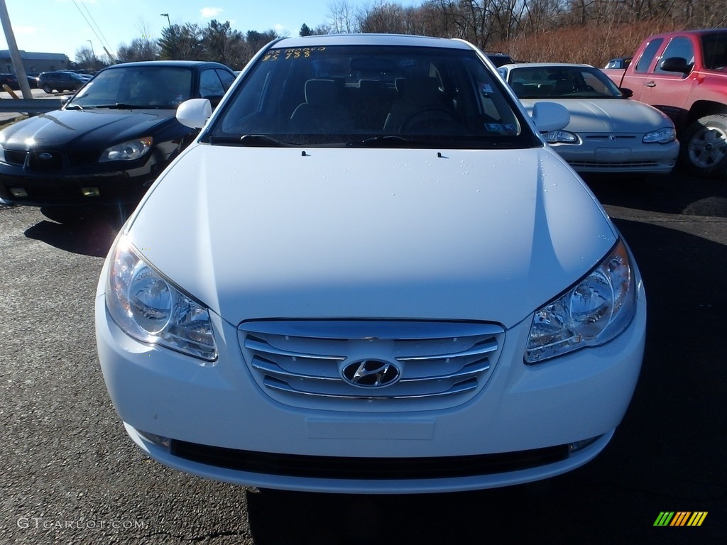 2009 Elantra GLS Sedan - Captiva White / Beige photo #6