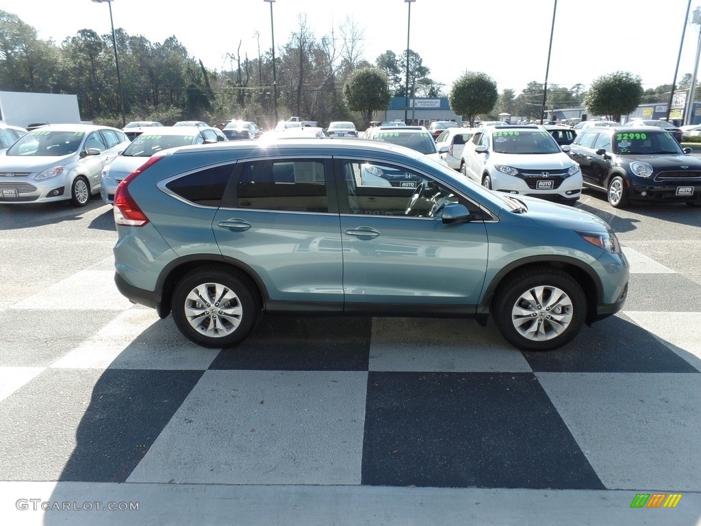 2014 CR-V EX-L - Twilight Blue Metallic / Beige photo #3