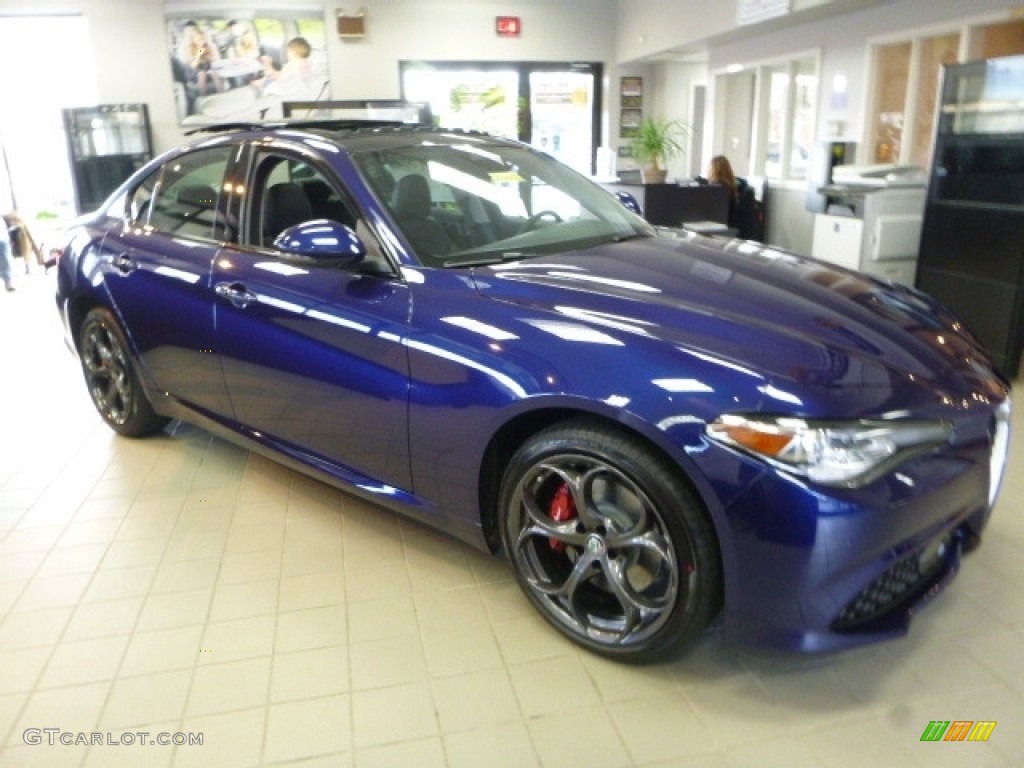 Montecarlo Blue Metallic 2017 Alfa Romeo Giulia Ti AWD Exterior Photo #118472424