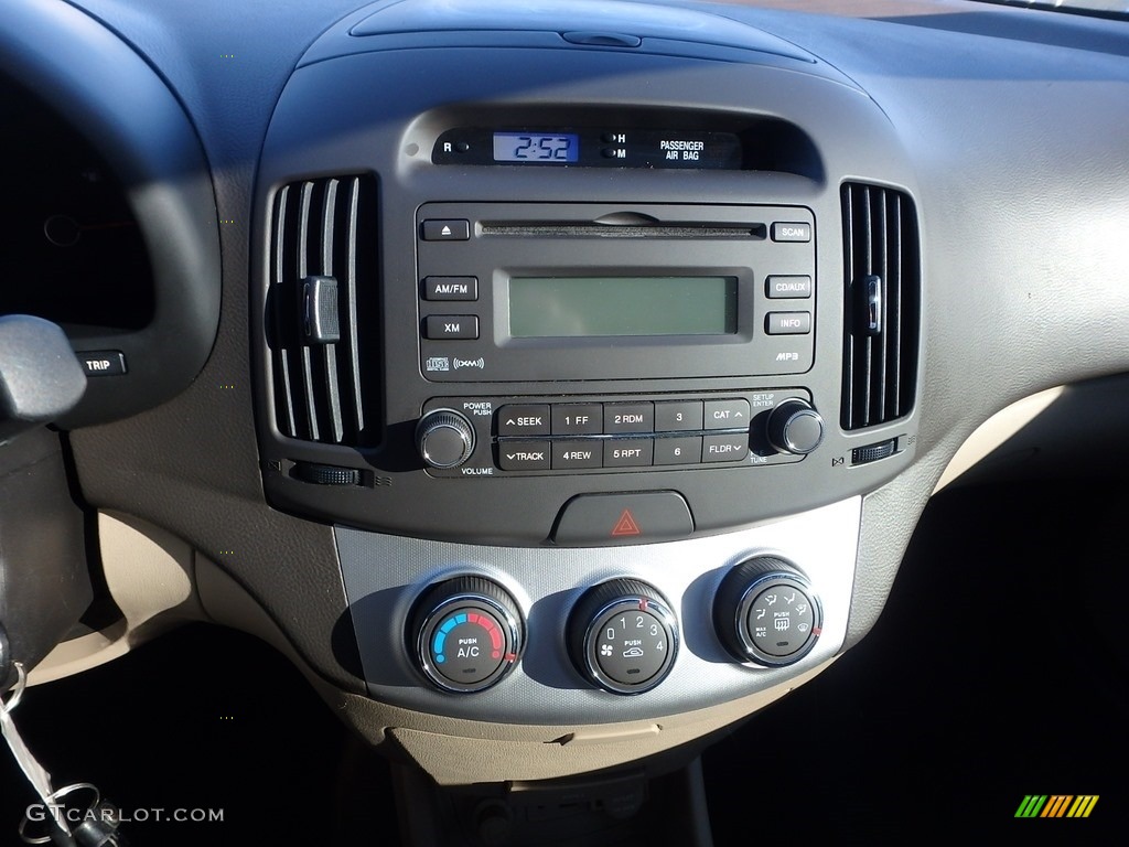 2009 Elantra GLS Sedan - Captiva White / Beige photo #13
