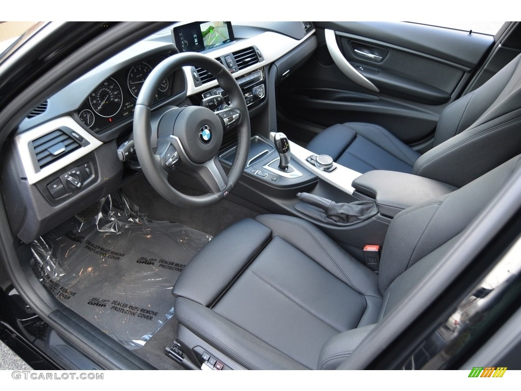 Black Interior 2017 BMW 3 Series 320i xDrive Sedan Photo #118472922