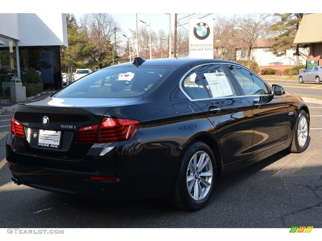 2016 5 Series 528i xDrive Sedan - Black Sapphire Metallic / Black photo #3