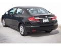 2013 Crystal Black Pearl Honda Civic LX Sedan  photo #2