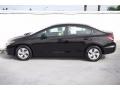 2013 Crystal Black Pearl Honda Civic LX Sedan  photo #10