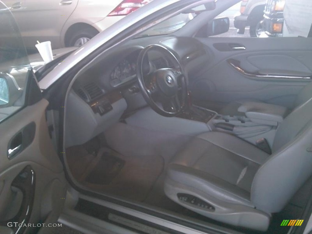 2002 3 Series 325i Coupe - Titanium Silver Metallic / Grey photo #3