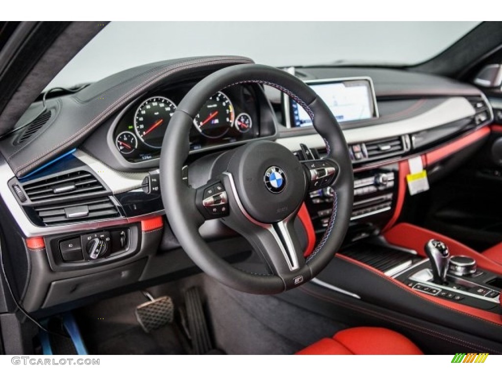 2017 BMW X6 M Standard X6 M Model Mugello Red Dashboard Photo #118476042