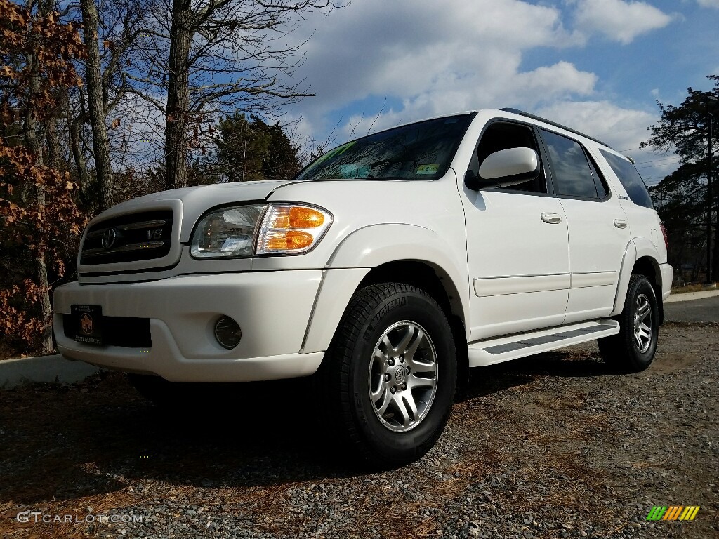 2003 Sequoia Limited 4WD - Natural White / Charcoal photo #1