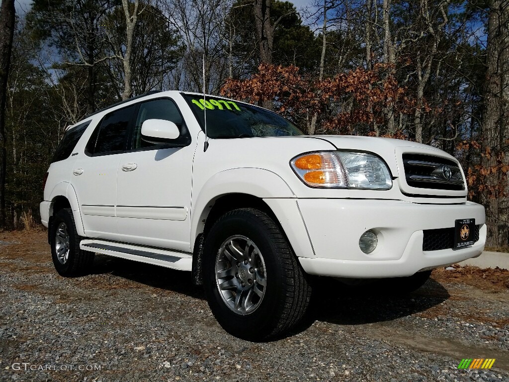 2003 Sequoia Limited 4WD - Natural White / Charcoal photo #3