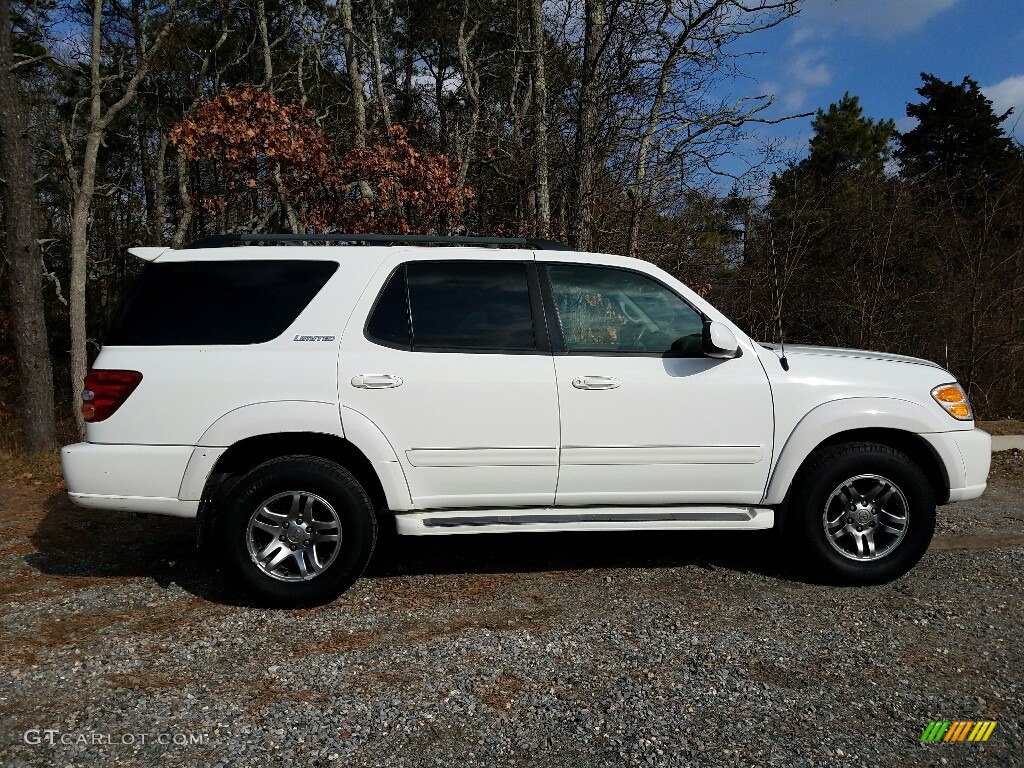 2003 Sequoia Limited 4WD - Natural White / Charcoal photo #4