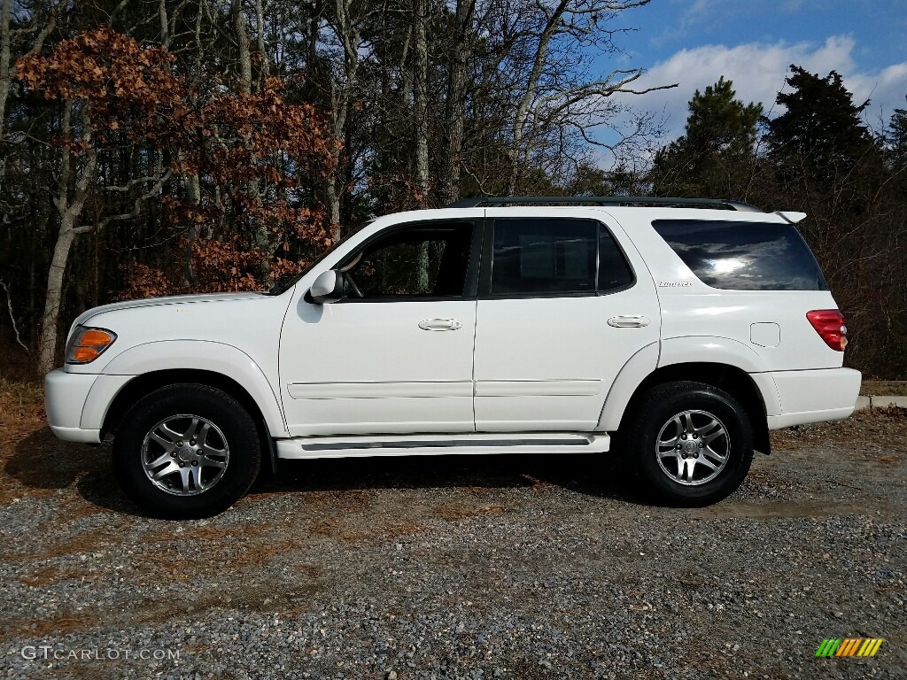 2003 Sequoia Limited 4WD - Natural White / Charcoal photo #5