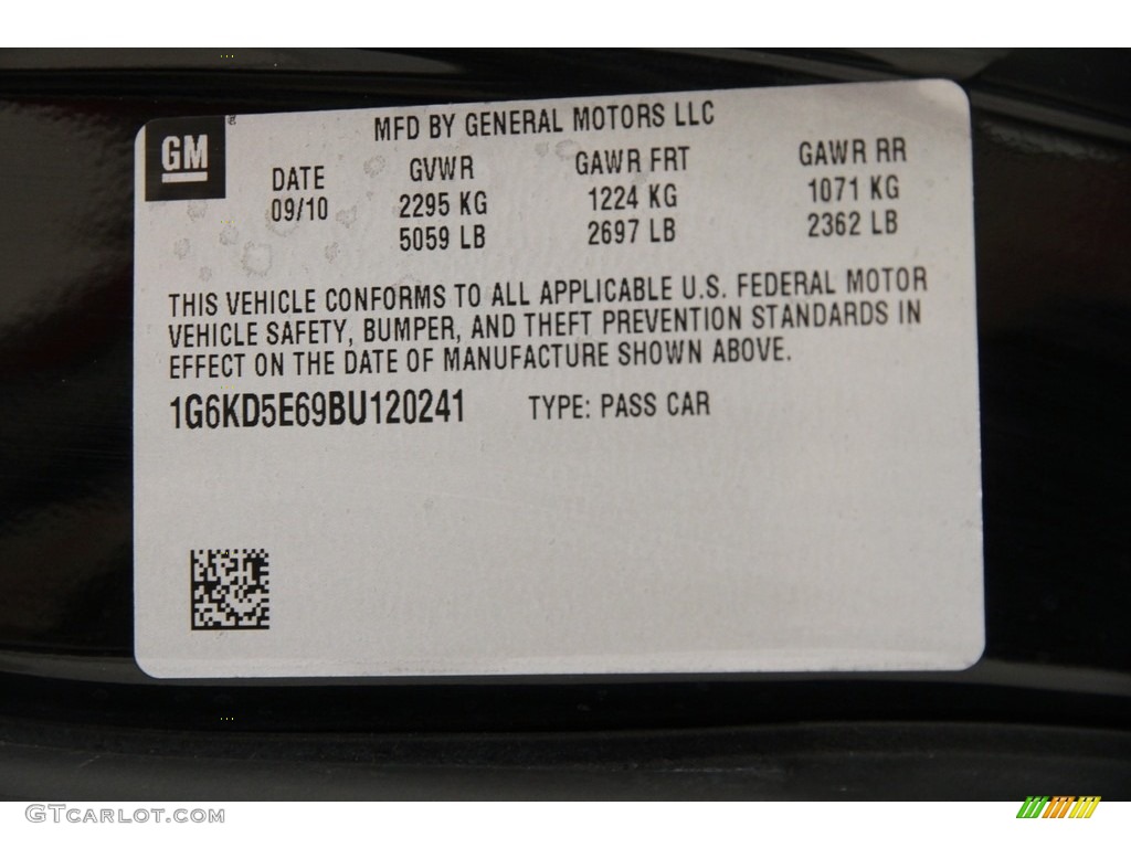 2011 DTS Luxury - Black Raven / Ebony photo #20