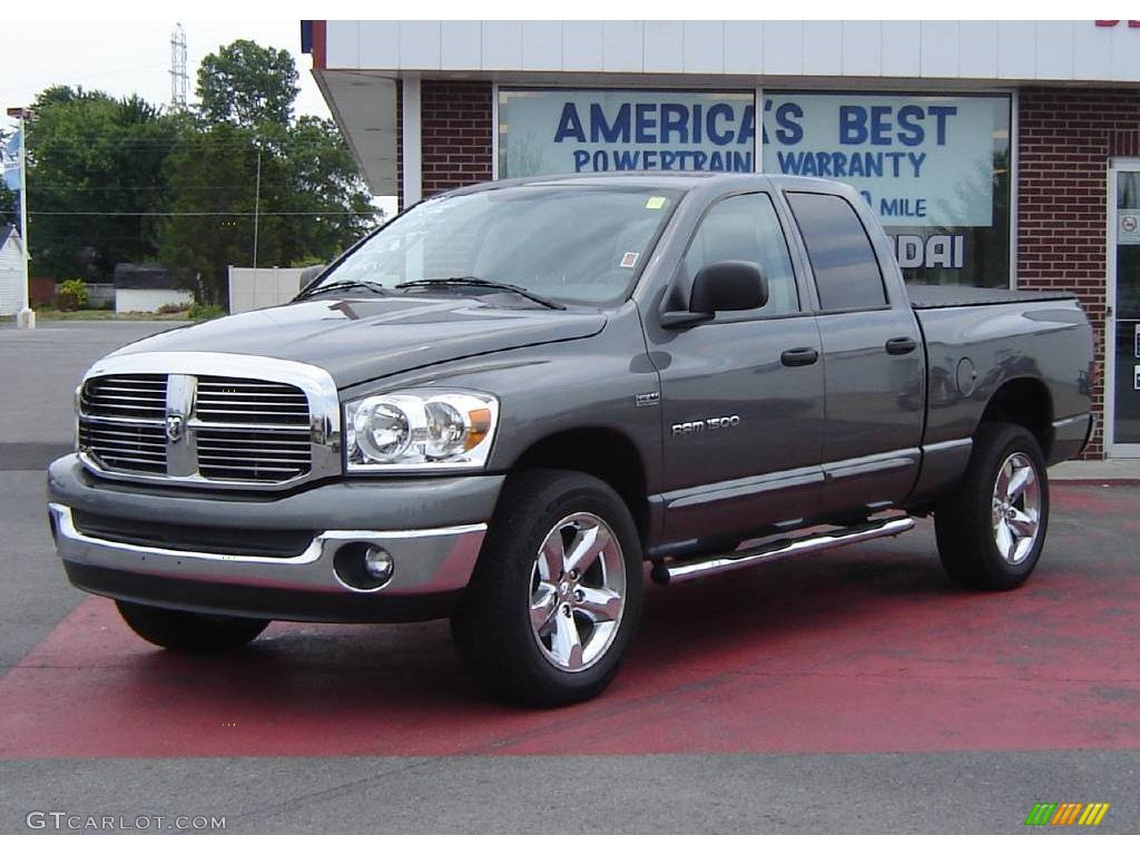 2007 Ram 1500 Big Horn Edition Quad Cab 4x4 - Mineral Gray Metallic / Medium Slate Gray photo #1