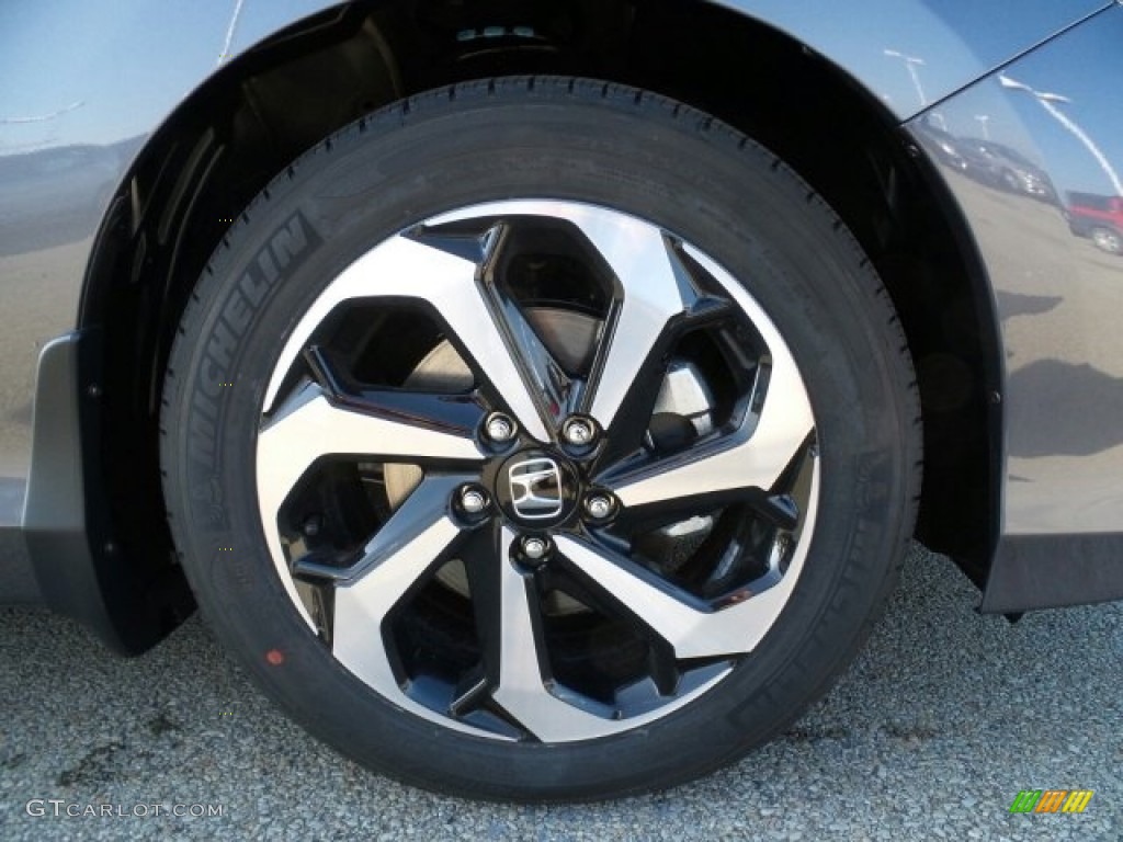 2017 Accord EX-L V6 Sedan - Modern Steel Metallic / Gray photo #3