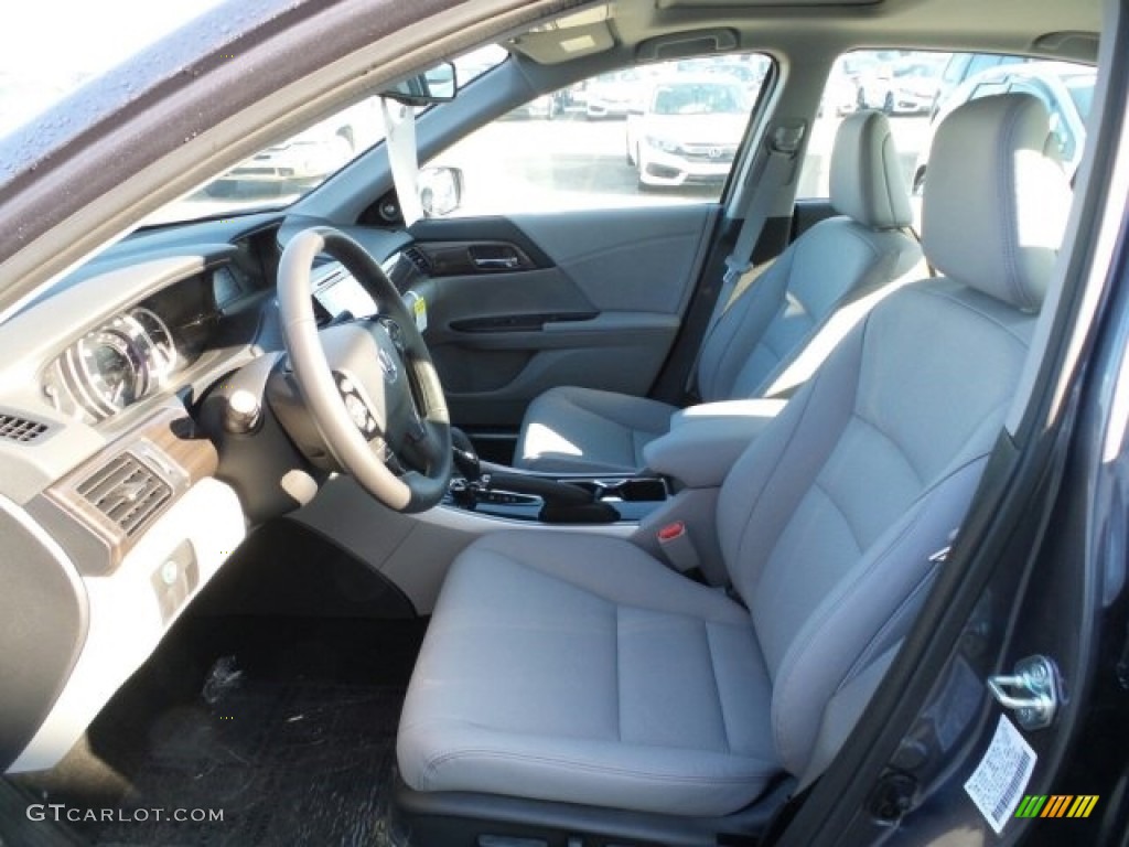 2017 Accord EX-L V6 Sedan - Modern Steel Metallic / Gray photo #13