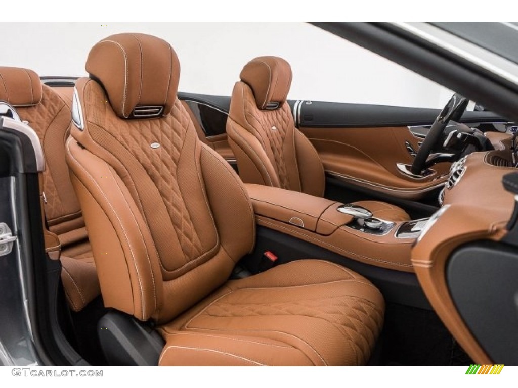designo Saddle Brown/Black Interior 2017 Mercedes-Benz S 550 Cabriolet Photo #118483749