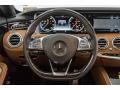 2017 Mercedes-Benz S designo Saddle Brown/Black Interior Steering Wheel Photo
