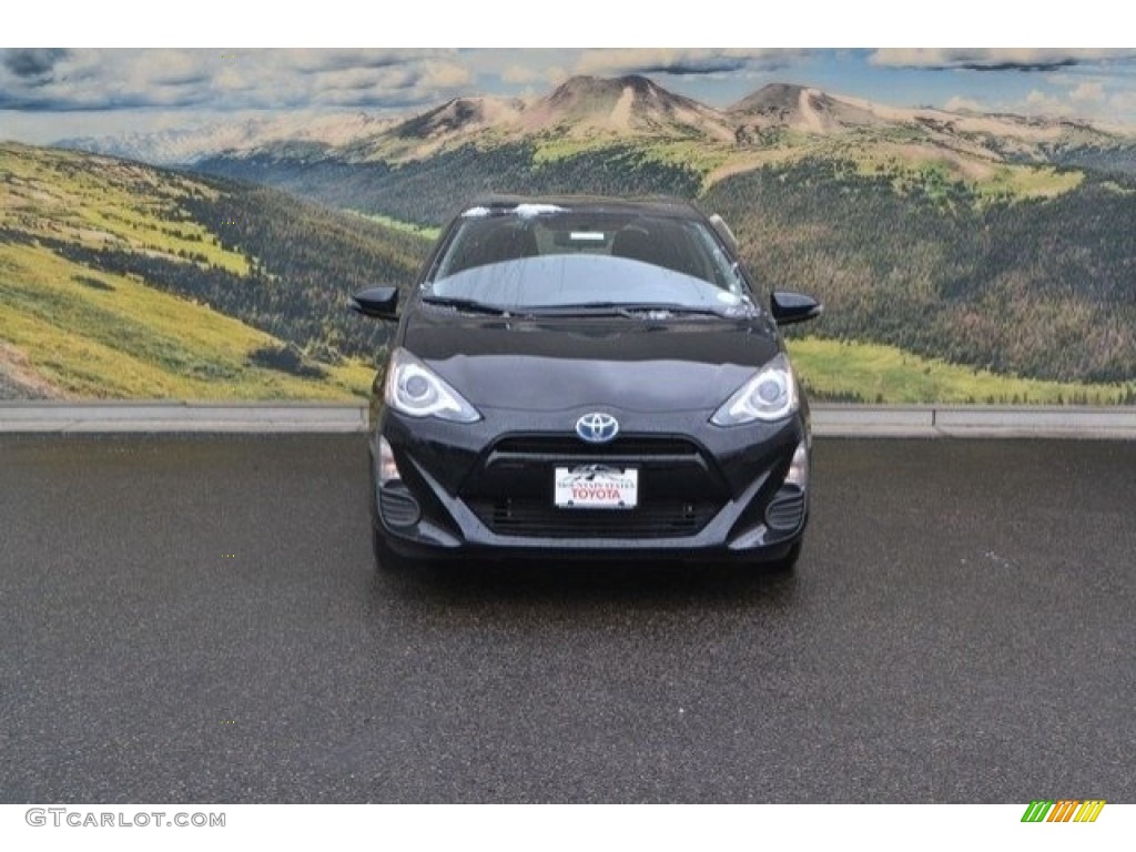 2016 Prius c Two - Black Sand Pearl / Black photo #2