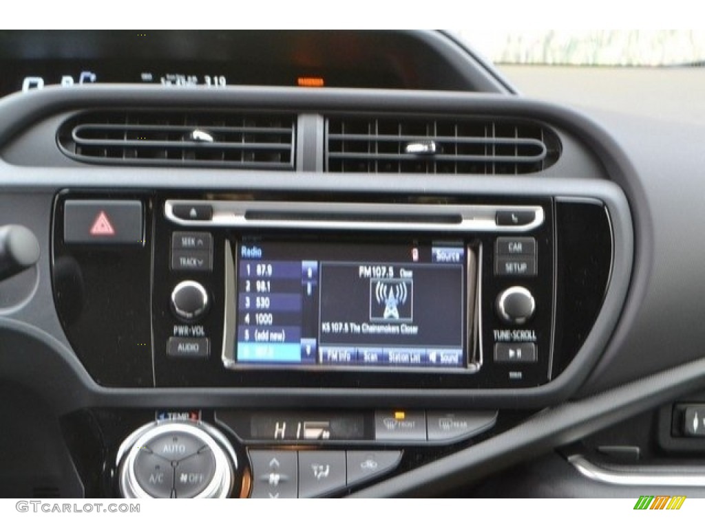 2016 Prius c Two - Black Sand Pearl / Black photo #6