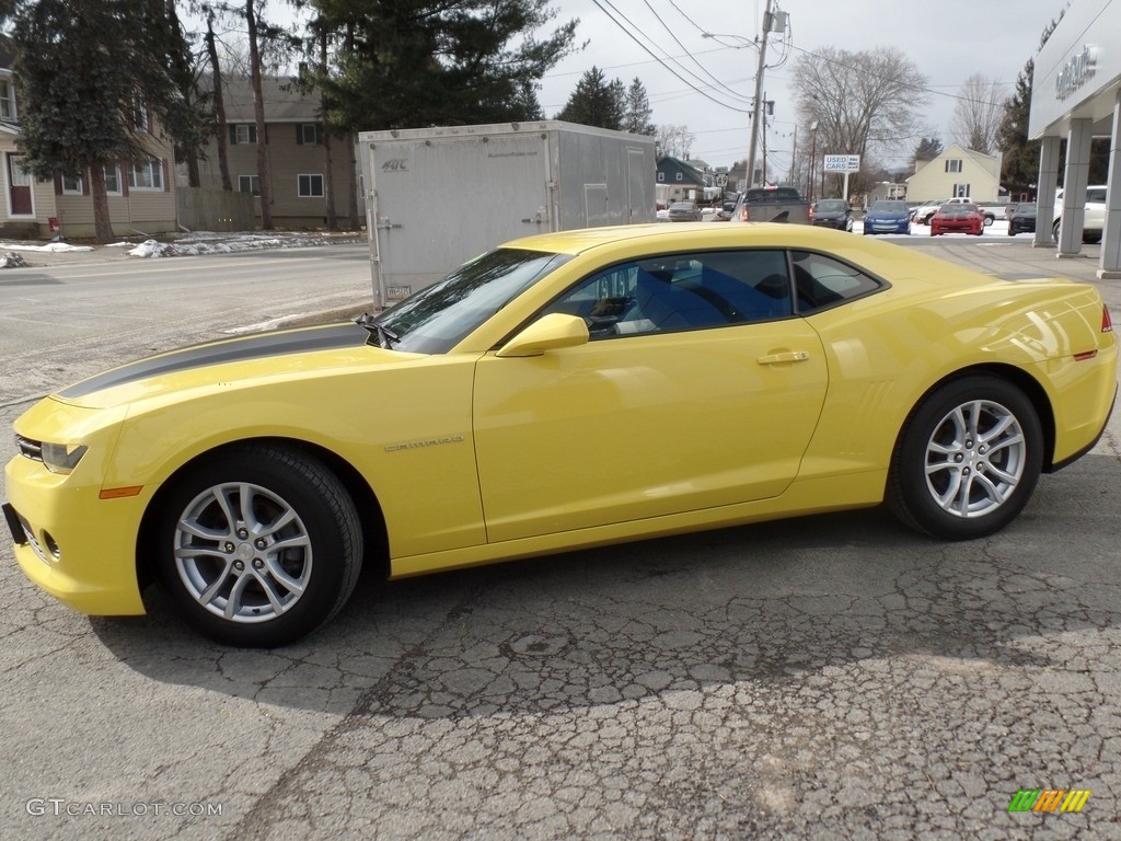 2014 Camaro LS Coupe - Bright Yellow / Black photo #5