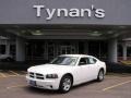 2008 Stone White Dodge Charger SE  photo #3