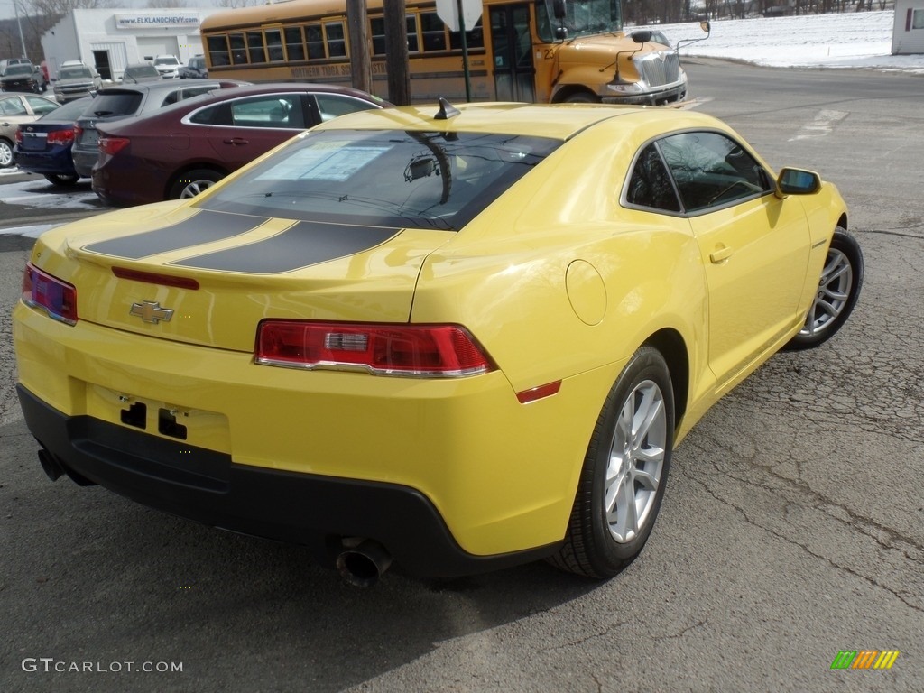 2014 Camaro LS Coupe - Bright Yellow / Black photo #8