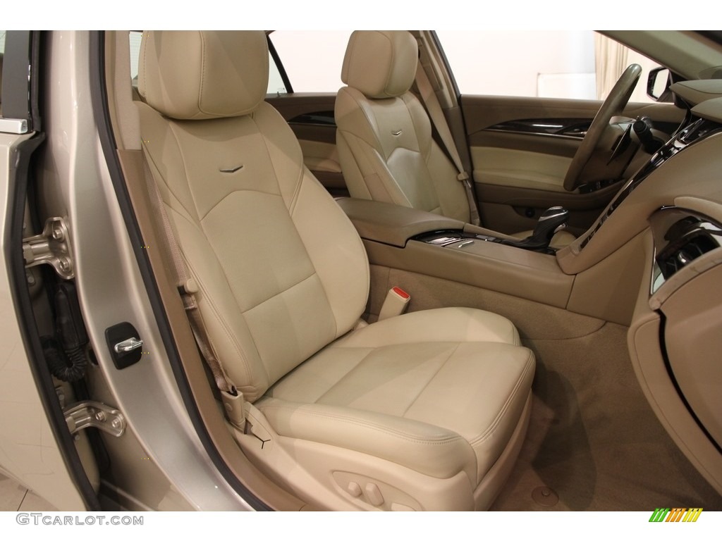 2014 CTS Luxury Sedan AWD - Silver Coast Metallic / Light Cashmere/Medium Cashmere photo #16