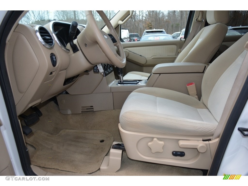 2008 Explorer XLT - Oxford White / Black/Stone photo #10