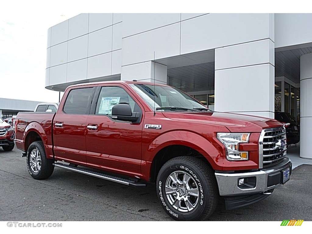2017 F150 XLT SuperCrew 4x4 - Ruby Red / Earth Gray photo #1
