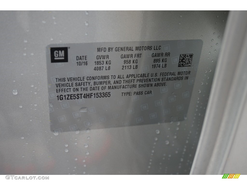 2017 Malibu LT - Silver Ice Metallic / Dark Atmosphere/Medium Ash Gray photo #15