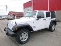 Bright White 2017 Jeep Wrangler Unlimited Sport 4x4 Exterior