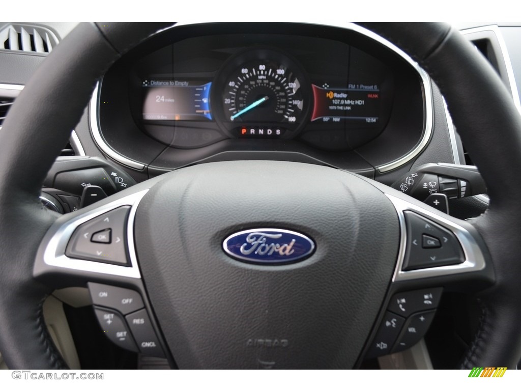2017 Ford Edge Titanium Ceramic Steering Wheel Photo #118491807