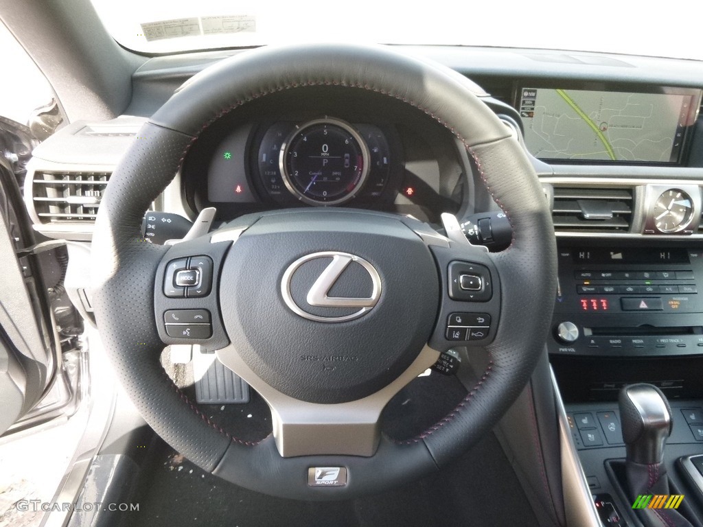 2017 Lexus IS 350 F Sport AWD Rioja Red Steering Wheel Photo #118491897