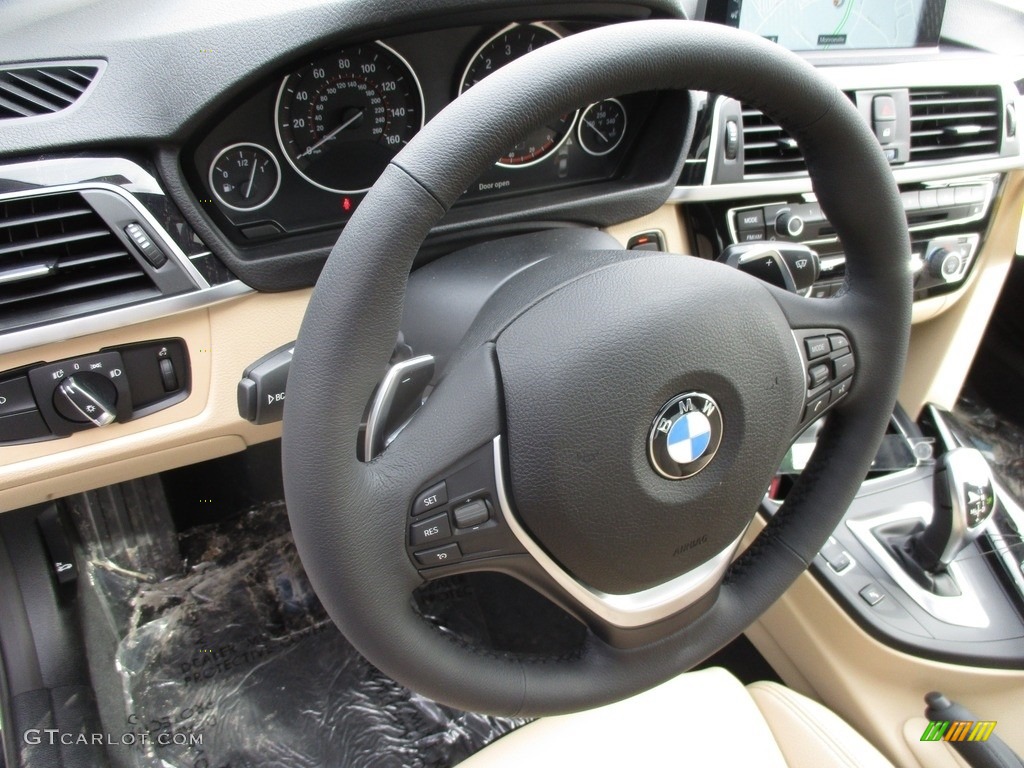 2017 3 Series 330i xDrive Sedan - Alpine White / Venetian Beige/Black photo #14