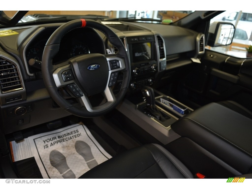 2017 Ford F150 SVT Raptor SuperCrew 4x4 Black Dashboard Photo #118492071