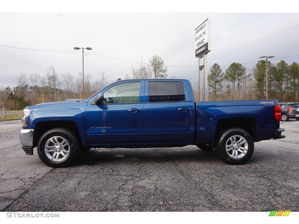 2017 Silverado 1500 LT Crew Cab 4x4 - Deep Ocean Blue Metallic / Jet Black photo #4