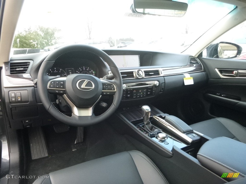 Black Interior 2017 Lexus GS 350 AWD Photo #118492968